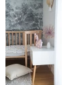 Ovales 7in1 Babybett mit Matratze - Natur | Waldin