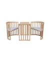 Ovales 7in1 Babybett mit Matratze - Natur | Waldin