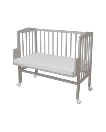 2-in-1-Bettchen mit Matratze - grau