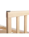 Ovales 7in1 Babybett mit Matratze - Natur | Waldin