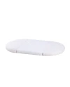 Ovales 7in1 Babybett mit Matratze - Weiß | Waldin®