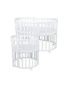 Ovales 7in1 Babybett mit Matratze - Weiß | Waldin®