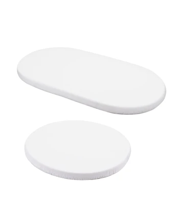 Set aus Baumwoll-Spannbettlaken für ovale 7-in-1-Babybetten | Waldin