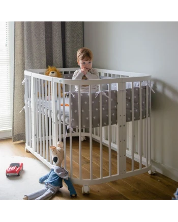 Set aus Baumwoll-Spannbettlaken für 7-in-1-Babybetten