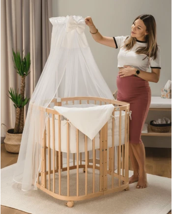 Set aus Baumwoll-Spannbettlaken für 7-in-1-Babybetten
