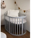 Waldin® Łóżeczko owalne 7w1, rośnie z dzieckiem. Zakup na lata!
