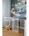Wasserdichtes Spannbettlaken für ein ovales 7-in-1-Babybett | Waldin