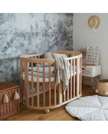 Wasserdichtes Spannbettlaken für großes Ovale 7-in-1-Babybett