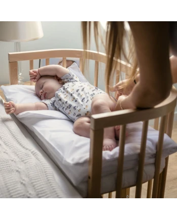 7in1 Babybett mit Matratze - Natur | Waldin
