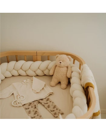 7in1 Babybett mit Matratze - Natur | Waldin