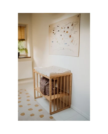 7in1 Babybett mit Matratze - Natur | Waldin
