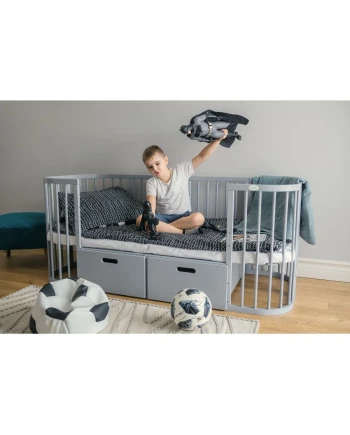 Schublade für das 7-in-1 Kinderbett - Grau
