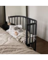 7-in-1 Babybett mit Matratze - Grafit | Waldin