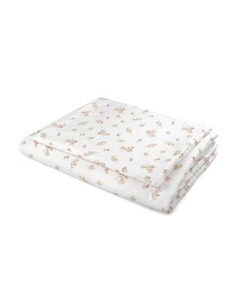 Kinderbettwäsche Junior 90x120 – Braune Blätter | Waldin