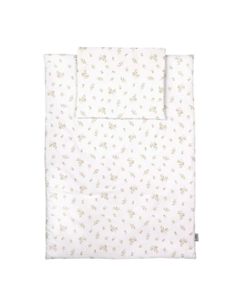 Kinderbettwäsche Junior 90x120 – Braune Blätter | Waldin