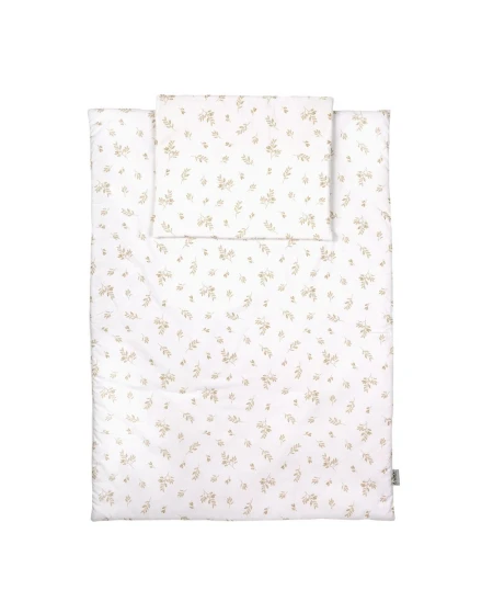 Kinderbettwäsche Junior 90x120 – Braune Blätter | Waldin