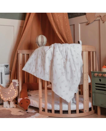 Kinderbettwäsche Junior 90x120 – Braune Blätter | Waldin