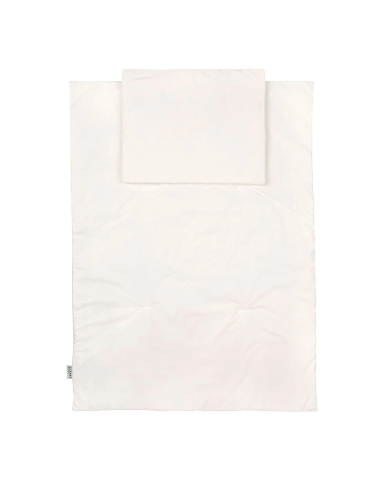 Kinderbettwäsche Junior 90x120 – Ecru Basic | Waldin