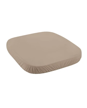Spannbettlaken aus Baumwolle 73x73cm Taupe 7in1 Babybett WALDIN