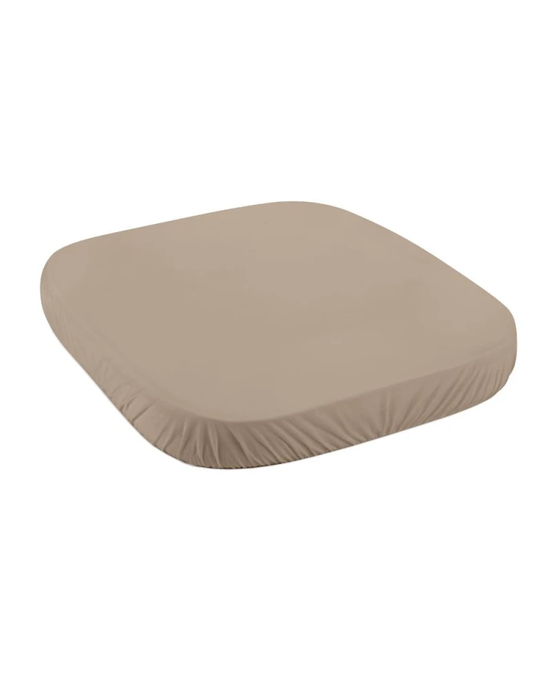 Spannbettlaken aus Baumwolle 73x73cm Taupe 7in1 Babybett WALDIN
