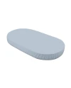 Spannbettlaken aus Baumwolle 123x73 cm – Oval Blau | Waldin