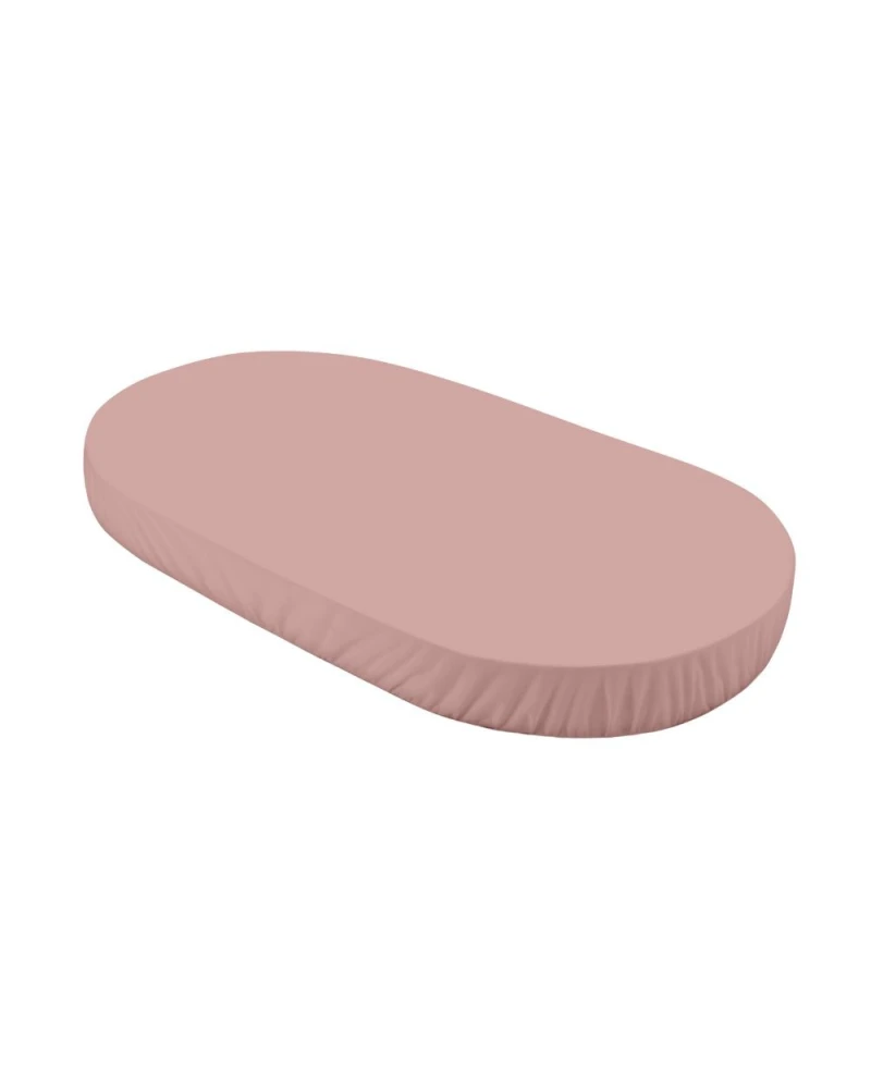 Spannbettlaken aus Baumwolle 123x73 cm – Oval Rosa | Waldin Spannbettlaken aus Baumwolle 123x73 cm – Oval Rosa | Waldin