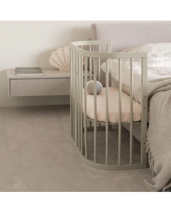 7-in-1-Babybett mit Matratze - Olivgrün