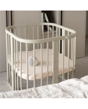 7-in-1-Babybett mit Matratze - Olivgrün
