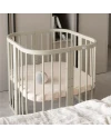7-in-1-Babybett mit Matratze - Olivgrün