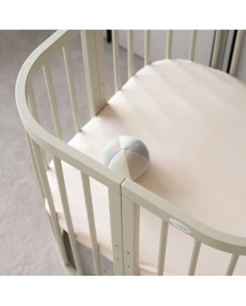 7-in-1-Babybett mit Matratze - Olivgrün