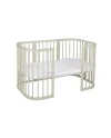 7-in-1-Babybett mit Matratze - Olivgrün