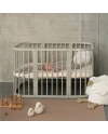 7-in-1-Babybett mit Matratze - Olivgrün