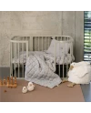 7-in-1-Babybett mit Matratze - Olivgrün