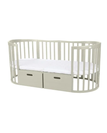 Schublade für das 7-in-1 Kinderbett - Olive
