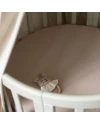 Spannbettlaken aus Baumwolle 73x73 cm Oval 7-in-1 Babybett WALDIN