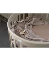 Spannbettlaken aus Baumwolle 73x73 cm Oval 7-in-1 Babybett WALDIN