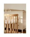 Ovales 7in1 Babybett mit Matratze - Natur | Waldin