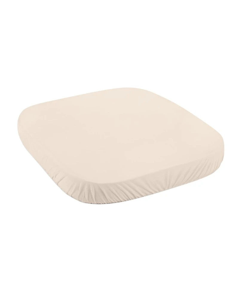Spannbettlaken aus Baumwolle 73x73 cm - Beige Spannbettlaken aus Baumwolle 73x73 cm - Beige