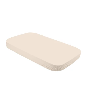 Spannbettlaken aus Baumwolle 123x73 cm - Beige | Waldin