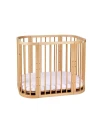 5in1 Babybett mit Matratze und Wiege - Natural
