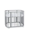 5in1 Babybett mit Matratze und Wiege - grau | Waldin