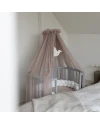 5in1 Babybett mit Matratze und Wiege - grau | Waldin