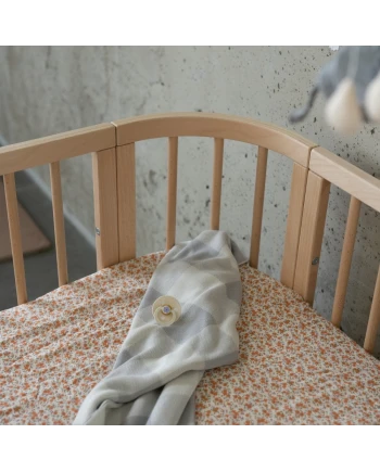 5in1 Babybett mit Matratze und Wiege - Natural