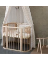 5in1 Babybett mit Matratze und Wiege - Natural