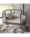 Spannbettlaken aus Baumwolle 93x65 für 5in1 Babybett – Waldin