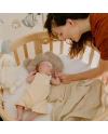 Spannbettlaken aus Baumwolle 73x73cm Oval 7-in-1-Babybett WALDIN