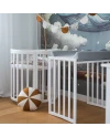 Spannbettlaken aus Baumwolle 73x73cm Oval 7-in-1-Babybett WALDIN