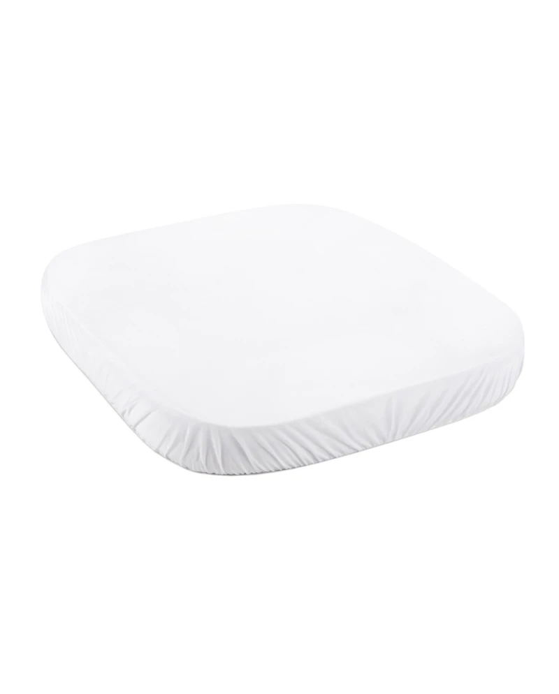 Spannbettlaken aus Baumwolle 73x73 cm – Weiß Spannbettlaken aus Baumwolle 73x73 cm – Weiß