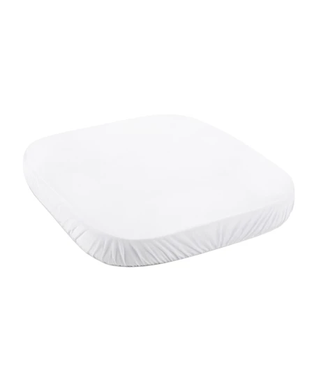 Spannbettlaken aus Baumwolle 73x73 cm – Weiß
