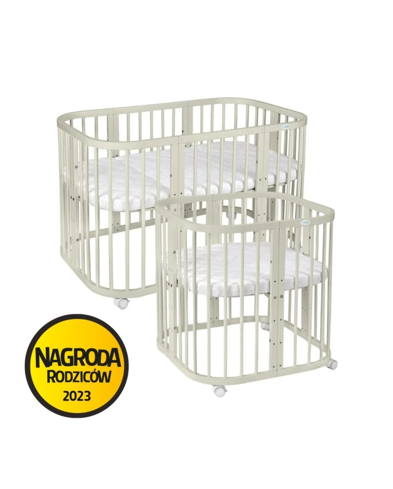 7-in-1-Babybett mit Matratze - Olivgrün 7-in-1-Babybett mit Matratze - Olivgrün